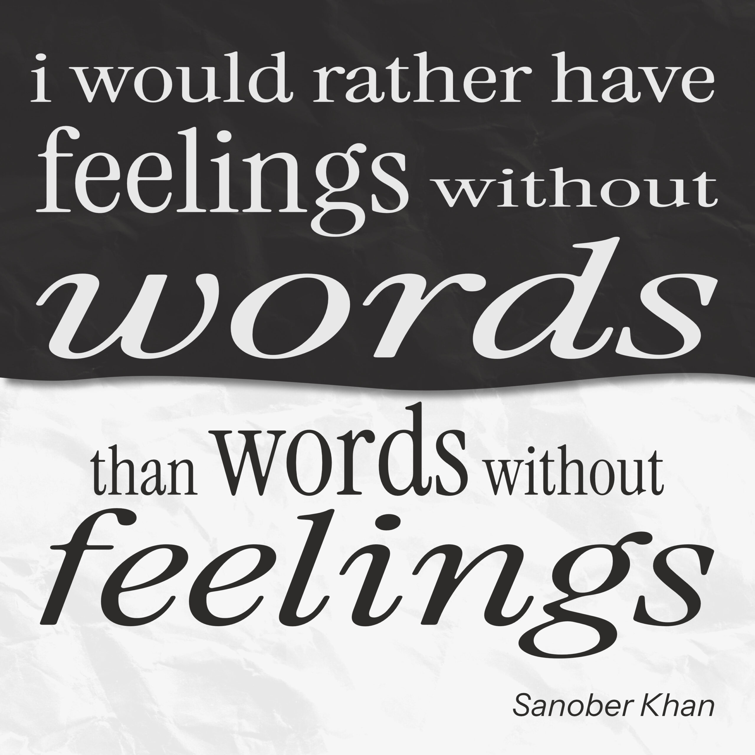 Words and Feelings